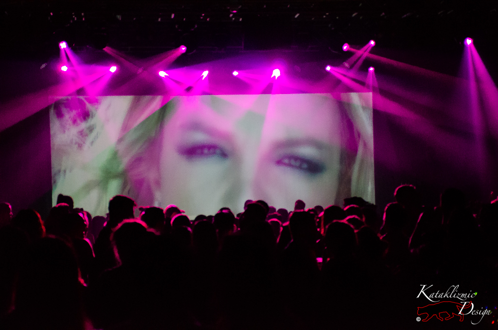Britney Spears playing on screen - Photo credit: Katherine Amy Vega
